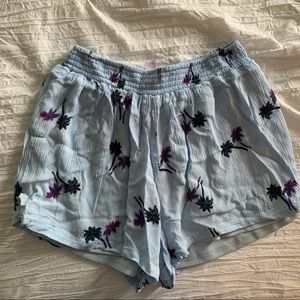 Flowy palm tree shorts